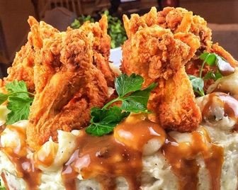 Торт из курицы и картофельного пюре