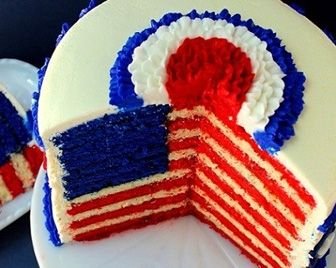 Торт в честь флага США