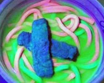 Японский ученый создал светящуюся лапшу